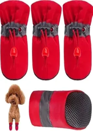 Waterproof Dog Shoes – Anti-Slip, Durable Paw Protectors Adjustable & Comfortable Pet Boots for Small, Medium  Dogs